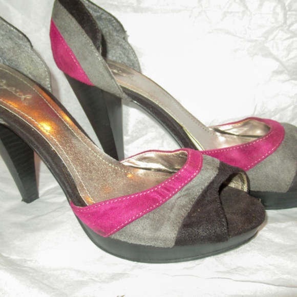 Fashion Statement Suede Heels - Picture 1 of 2